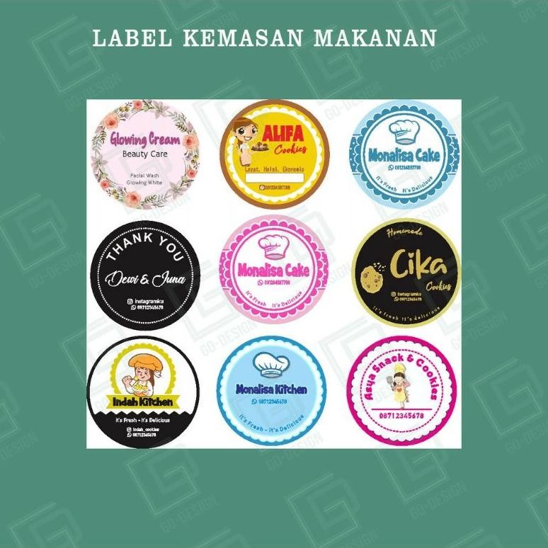 

Sd-67 Vd08 Sticker Label Makanan/Minuman Murah Tanpa Minimal Order Premium