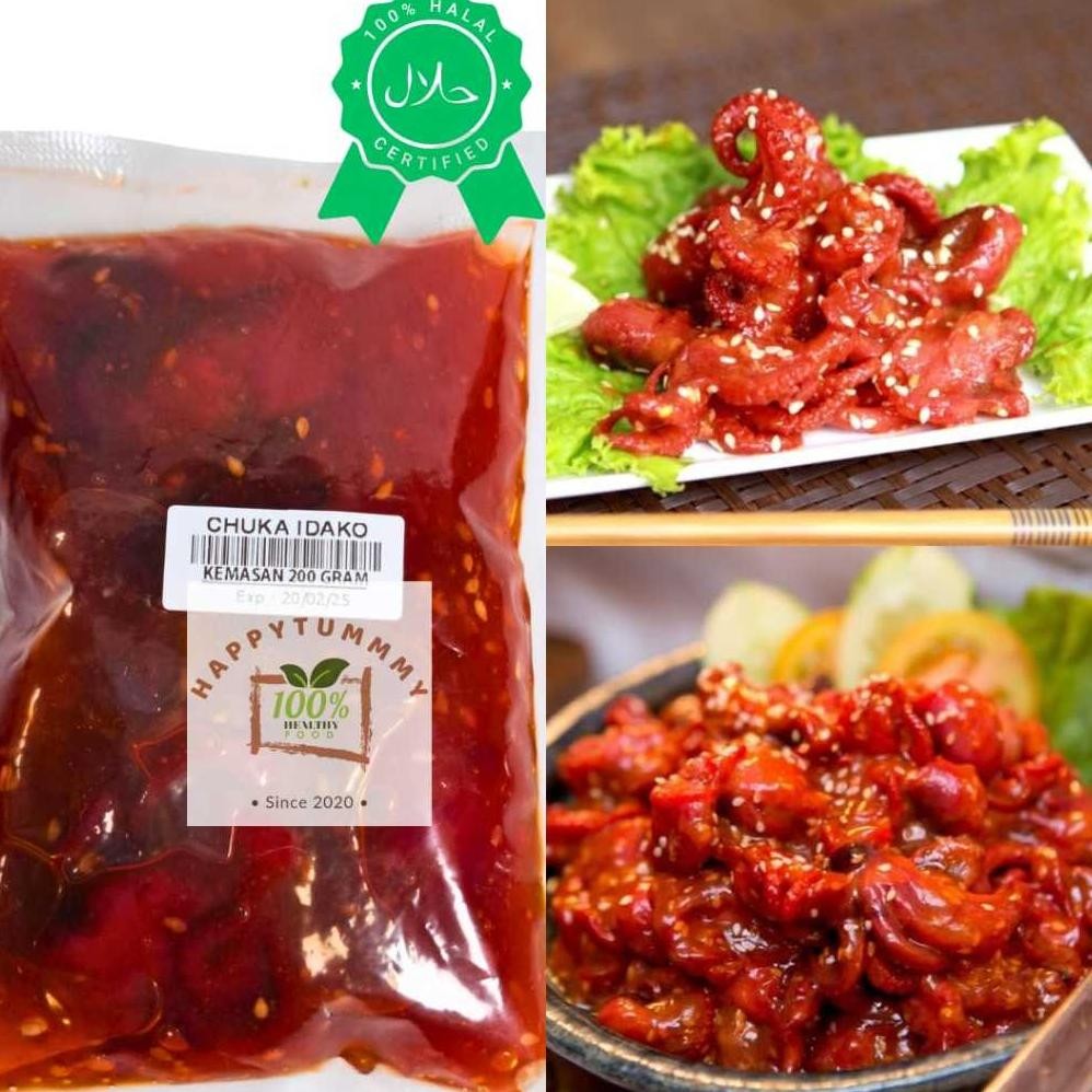 

TERLARIS HPT - [JABODETABEK] Chuka Idako Seasoned Baby Octopus Gurita Berbumbu Premium Halal 200gr Healthy Wagyu Siap kirim