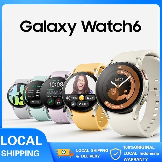 SMARTWATCH GALAXY WATCH6 CLASSIC 44MM LED HD SCREEN HEALTH CHECK SMART ALERTS SPORT MODE JAM TANGAN 