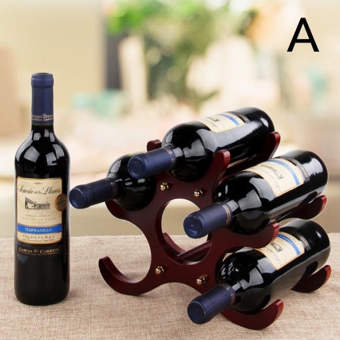 Rak Display Wine Kayu