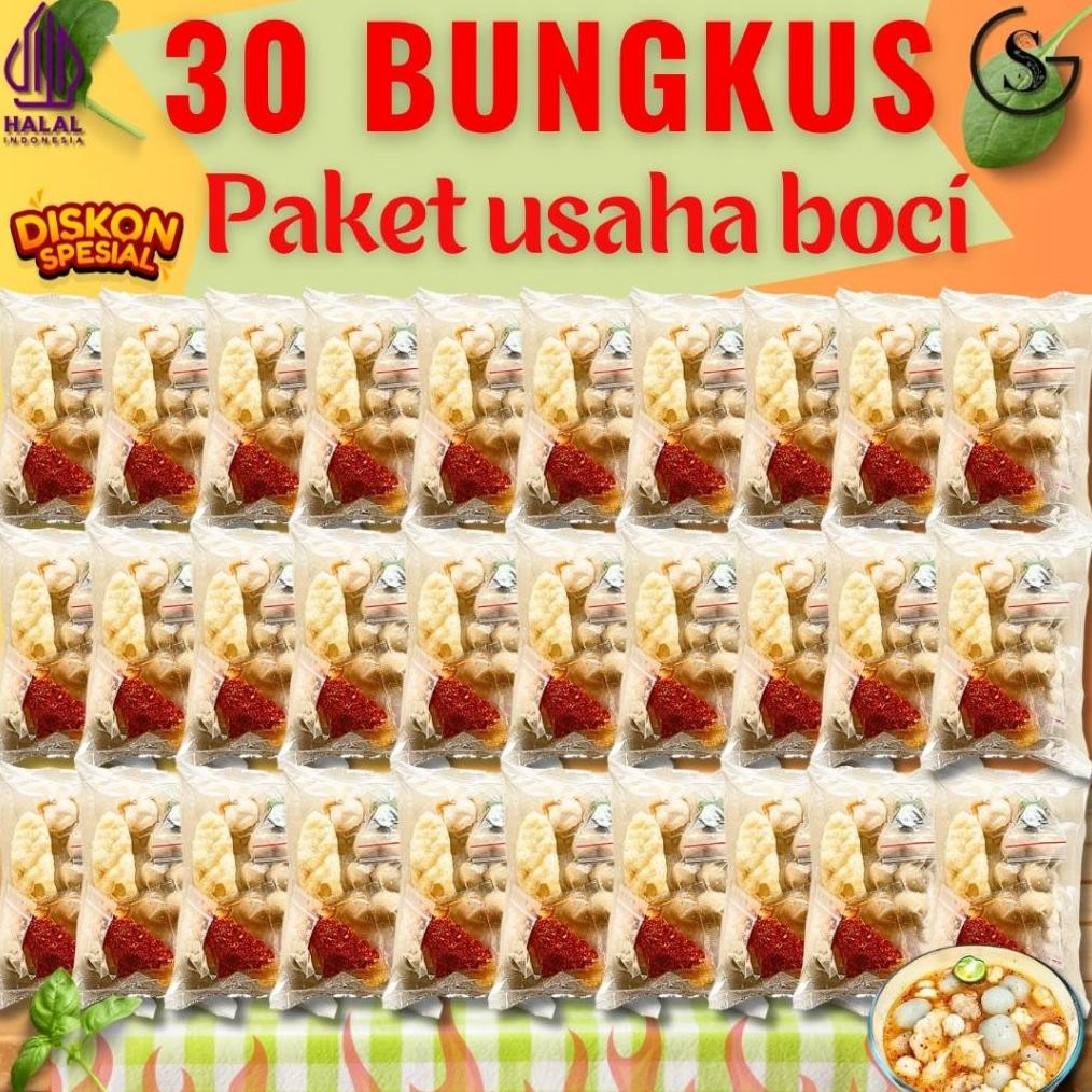 

TERLARIS 30 Bungkus Baso Aci Paket Hemat Usaha Hotpot Instan Siap kirim