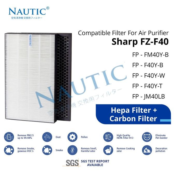 ready SET Filter Sharp Air Purifier FP-FM40 FP-F40Y FP-F40 FP-F40Y-W/B/T