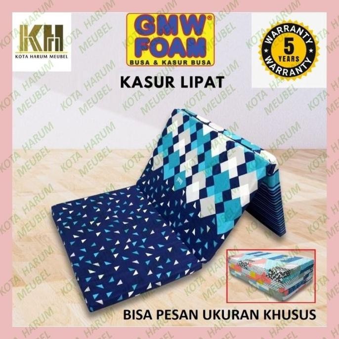 ready  kasur busa lipat tebal 5 cm kasur lipat tebal 10 cm patah lipat 3 travelbed travel bed garans
