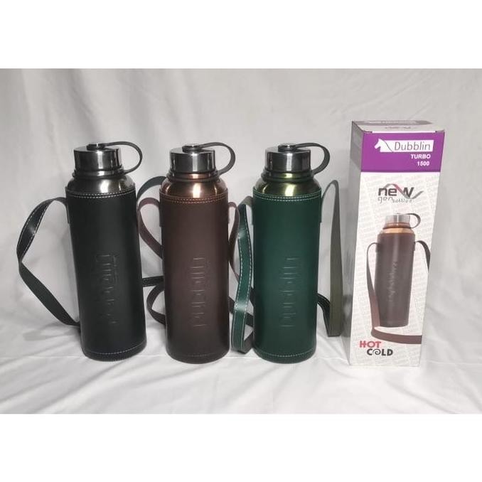 TERMOS TEMPAT MINUM BOTOL STAINLESS VACUUM DUBBLIN - TURBO 1500ML STOK TERBATAS