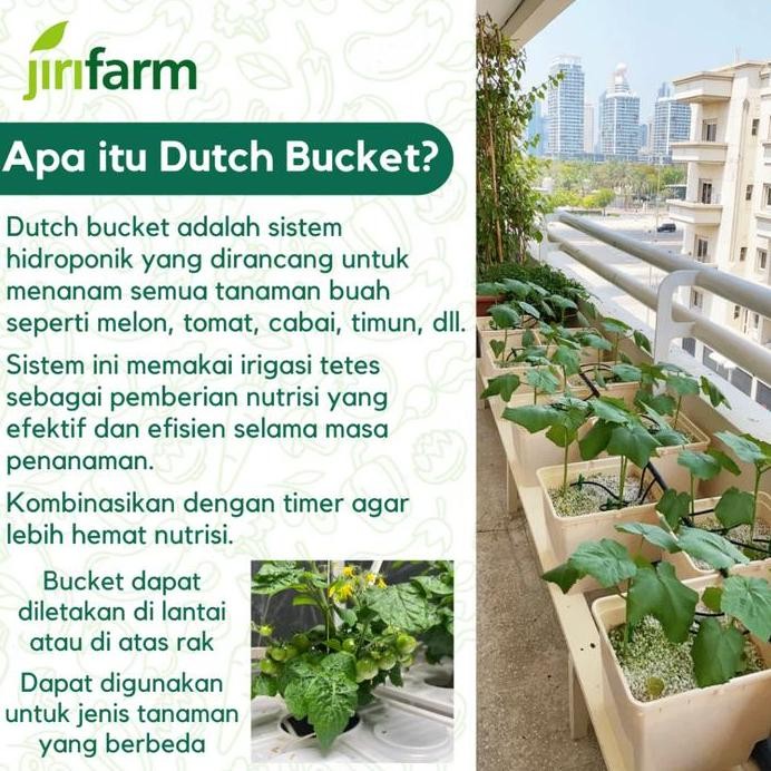 JIRIFARM - Dutch Bucket / Bato Bucket Hidroponik Original murah
