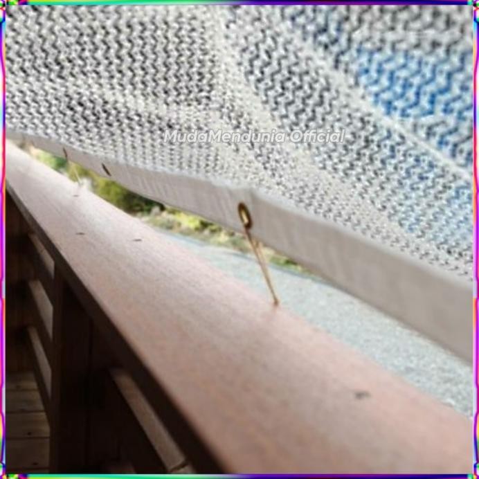 Paranet Nilon Putih Custom List Mata Ayam Tebal murah