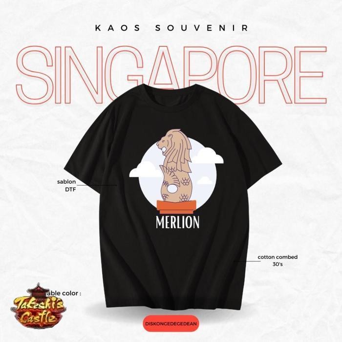 Kaos Murah Kaos Oleh Oleh Singapore Singapura  Baju Oleh-Oleh Singapore Singapura Kaos Souvenir Sing