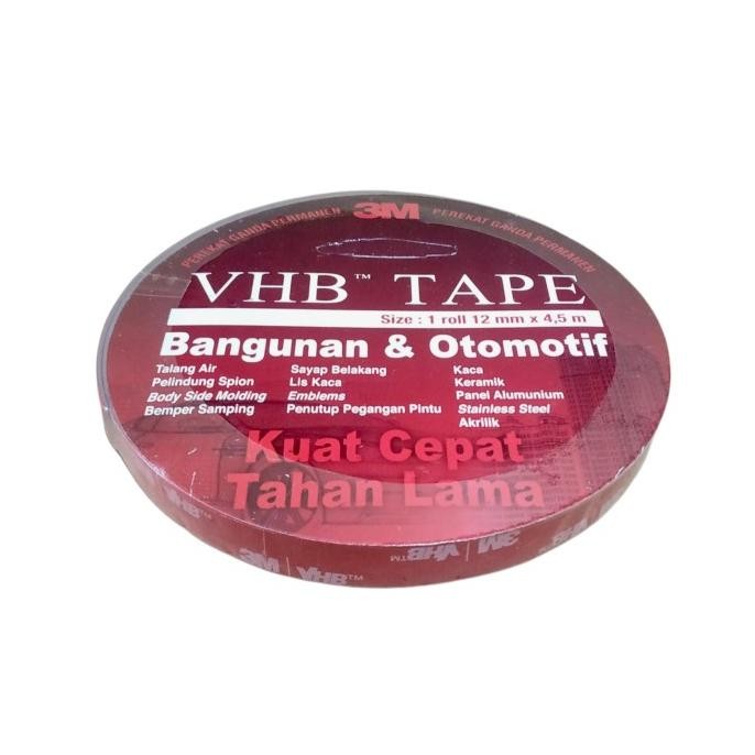 

ready Double Tapes Perekat Serbaguna 3M VHB Lebar 12mm murah