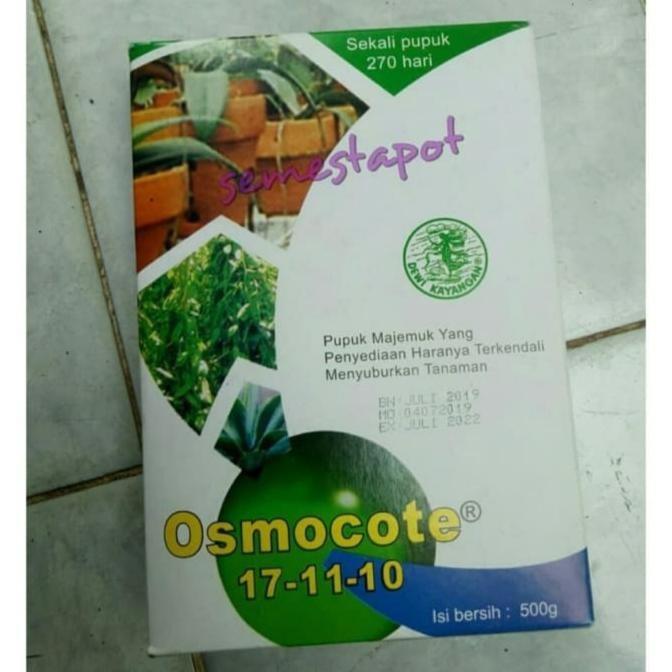 PUPUK OSMOCOTE DEKASTAR 17 11 10 500 GR, ASLI ORIGINAL murah