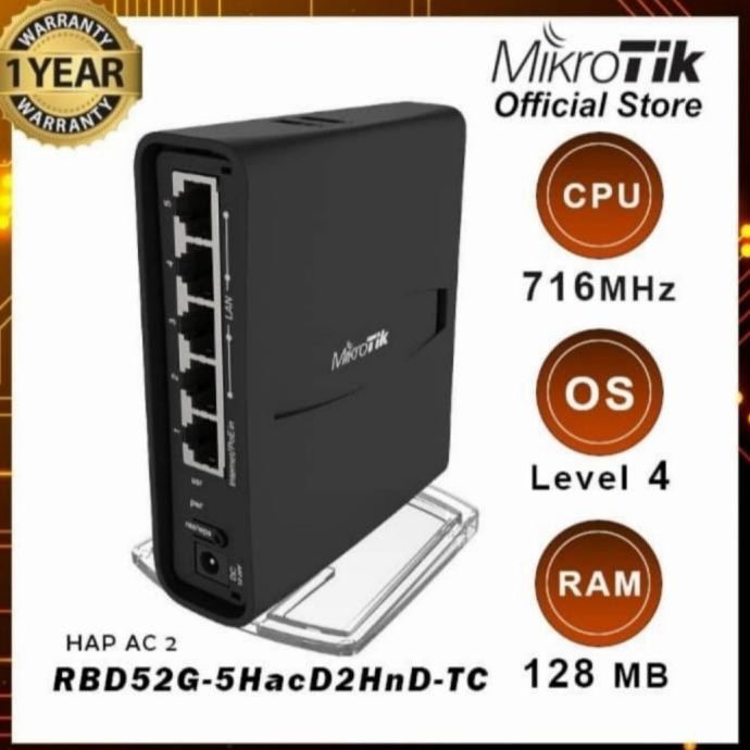 Mikrotik RBD52G-5HacD2HnD-TC haP-AC2 Wireless Router Indoor RBD52G