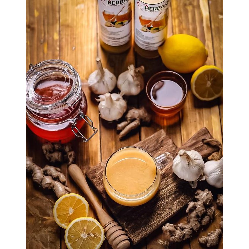 

Sale Herbakol (Paket 2 Botol) Jus Bawang Putih Lemon Jahe Merah Cuka Apel Madu Kayu Manis Juice