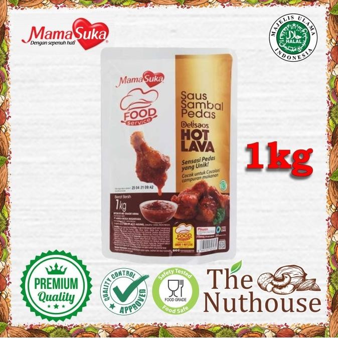 

MamaSuka Delisaos Hot Lava / Saus Sambal Pedas 1kg [HALAL]