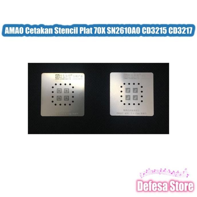 

NEW AMAO Cetakan Stencil Plat 70X SN2610A0 CD3215 CD3217