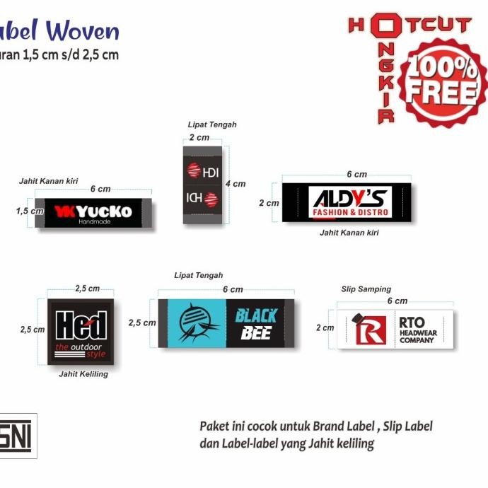 

ready Label baju woven rajut high quality murah