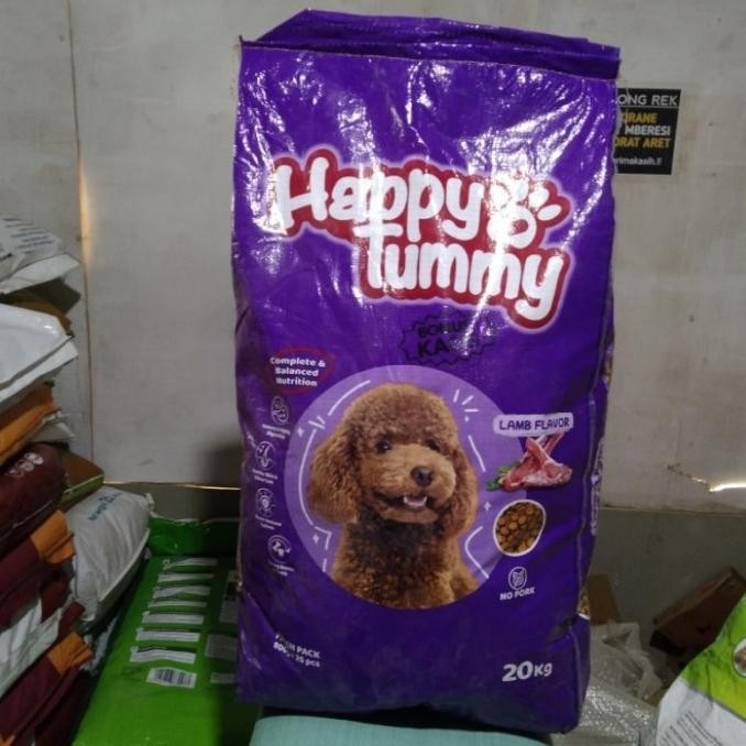 Happy Tummy Dog Lamb 20 Kg - Grab Gojek Makanan Anjing Happy Tummy Dog