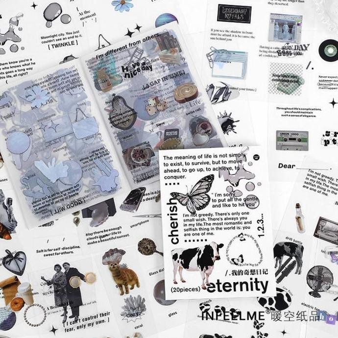 

ready Buku Sticker Journal Scrapbook Vintage Isi 20 Lembar DIY EDITION Retro murah