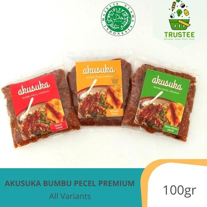 

Bumbu Sambel Pecel Premium Akusuka 100 gr Sambal Pecel siap saji