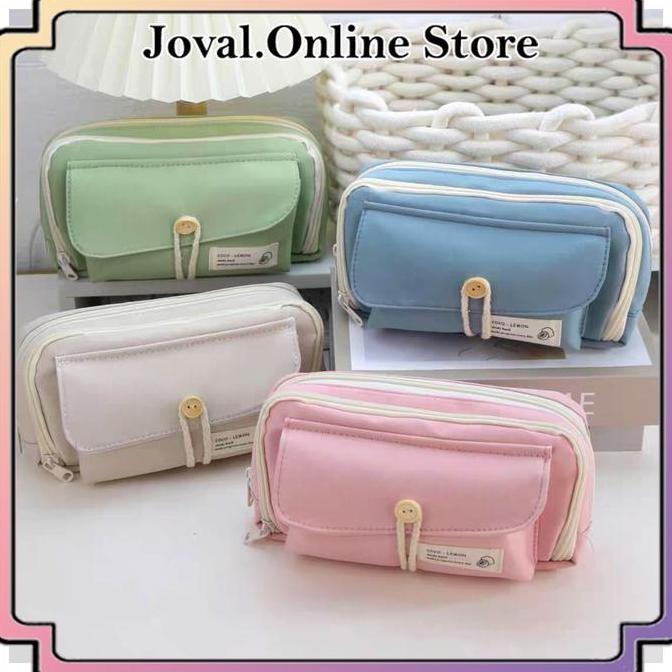 

tyS TEMPAT PENSIL KOREA MULTI SEKAT UKURAN BESAR Alat Tulis