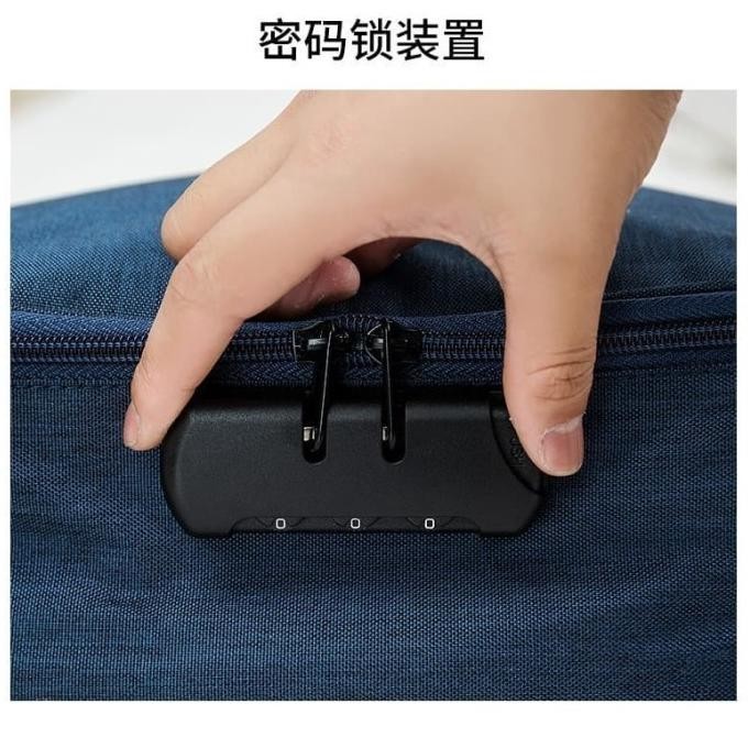 

tyS [LOCKIT] Travel Document Bag 3 Digit Password / Tas Dokumen Anti Air