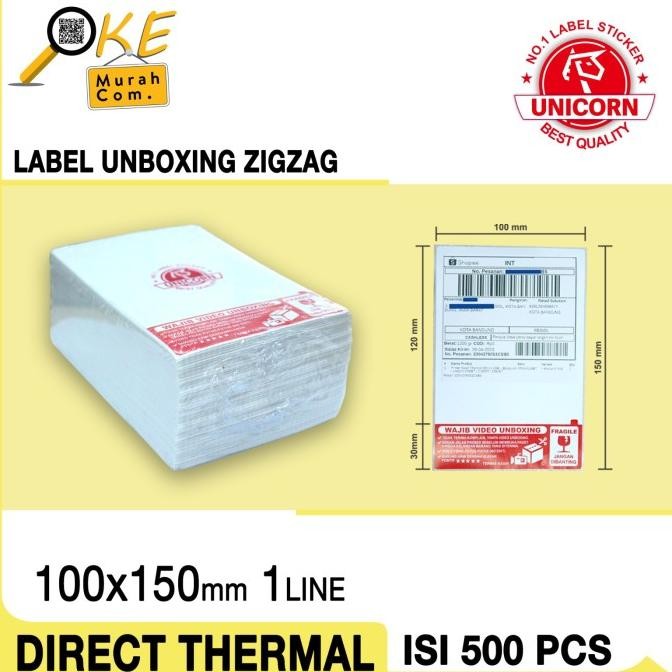 

ready Label Thermal Resi Alamat Pengiriman 100x150mm - Stiker Video Unboxing murah