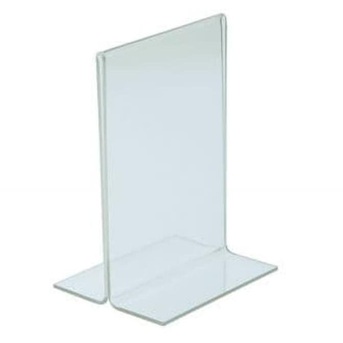 

tyS acrylic tent holder T / akrilik tent card A5 tempat brosur Meja / 3mm
