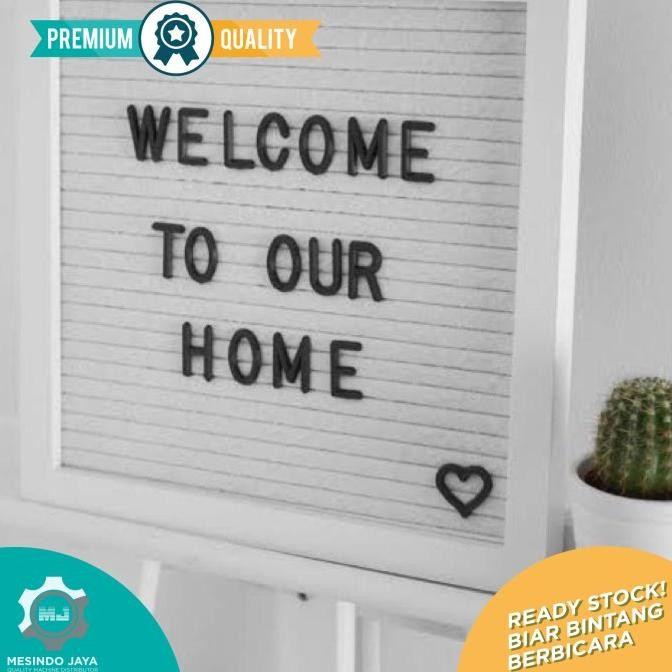

tyS Lengkap! 1 Set Felt Letter Board / papan huruf cafe, papan nama bayi