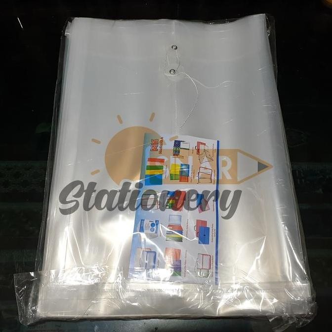 

tyS Map plastik tali f4 mediakita bening 1pak isi 12pc