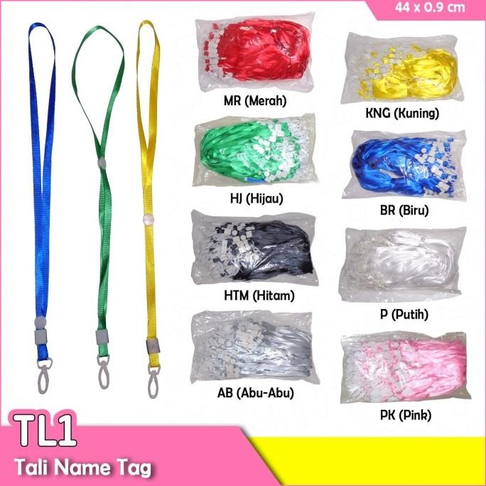 

tyS Lanyard tali gantungan Id card Name tag polos 1 cm
