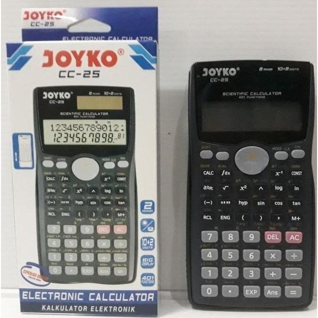 

tyS Kalkulator Scientific Joyko CC-25 kalkulator ilmiah