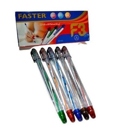 

tyS (12pcs) Pulpen / Pen / Pena / Bolpen Faster F3 0.5mm
