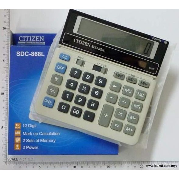 

tyS KALKULATOR CITIZEN SDC 868L (ORIGINAL) Calculator