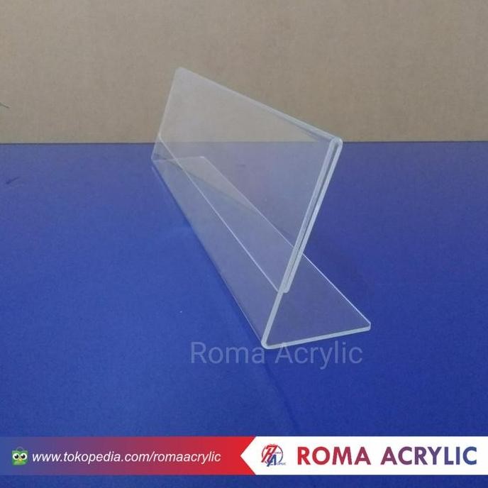 

tyS Sign holder akrilik / akrilik papan nama meja uk 30 x 7