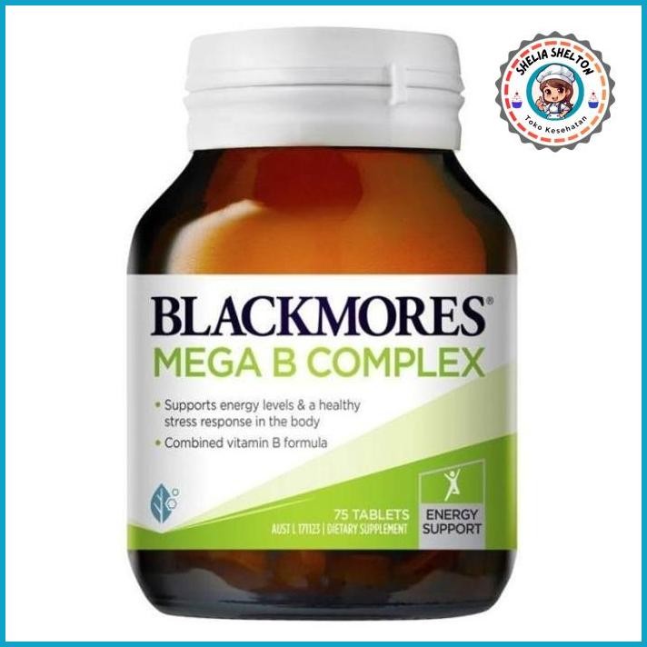 MURAH.. BLACKMORES BLACK MORES MEGA B COMPLEX MORE KOMPLEKS KOMPLEK VITAMIN 75
