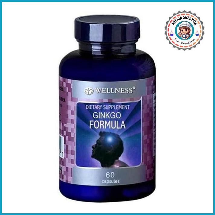 MASIH READY WELLNESS WELNES GINKGO FORMULA BILOBA GINGGO SUPLEMEN VITAMIN OTAK 60