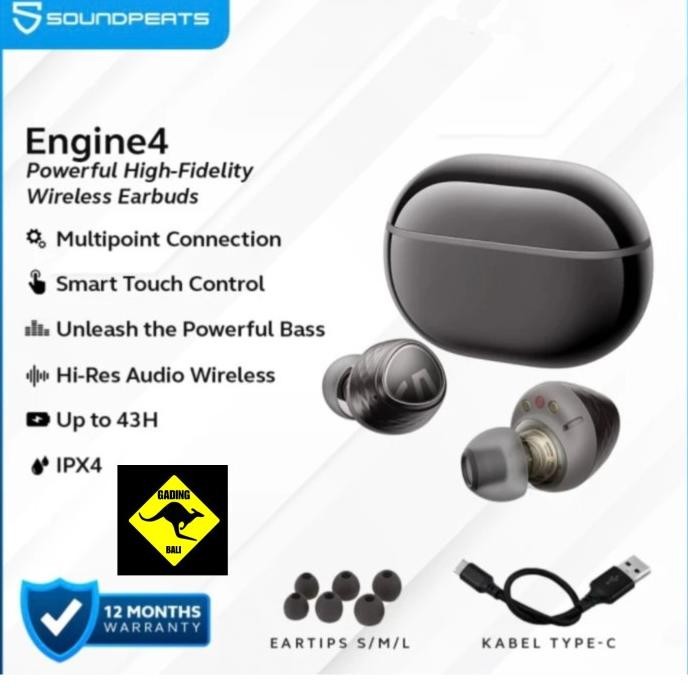 SoundPeats Engine4 Engine 4 True Wireless Earbuds Powerful Highfidelty