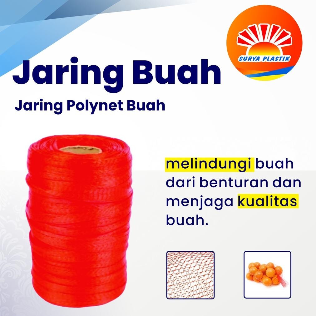 Jaring Buah Polynet / Polynet Roll Best Fresh Ready Kirim