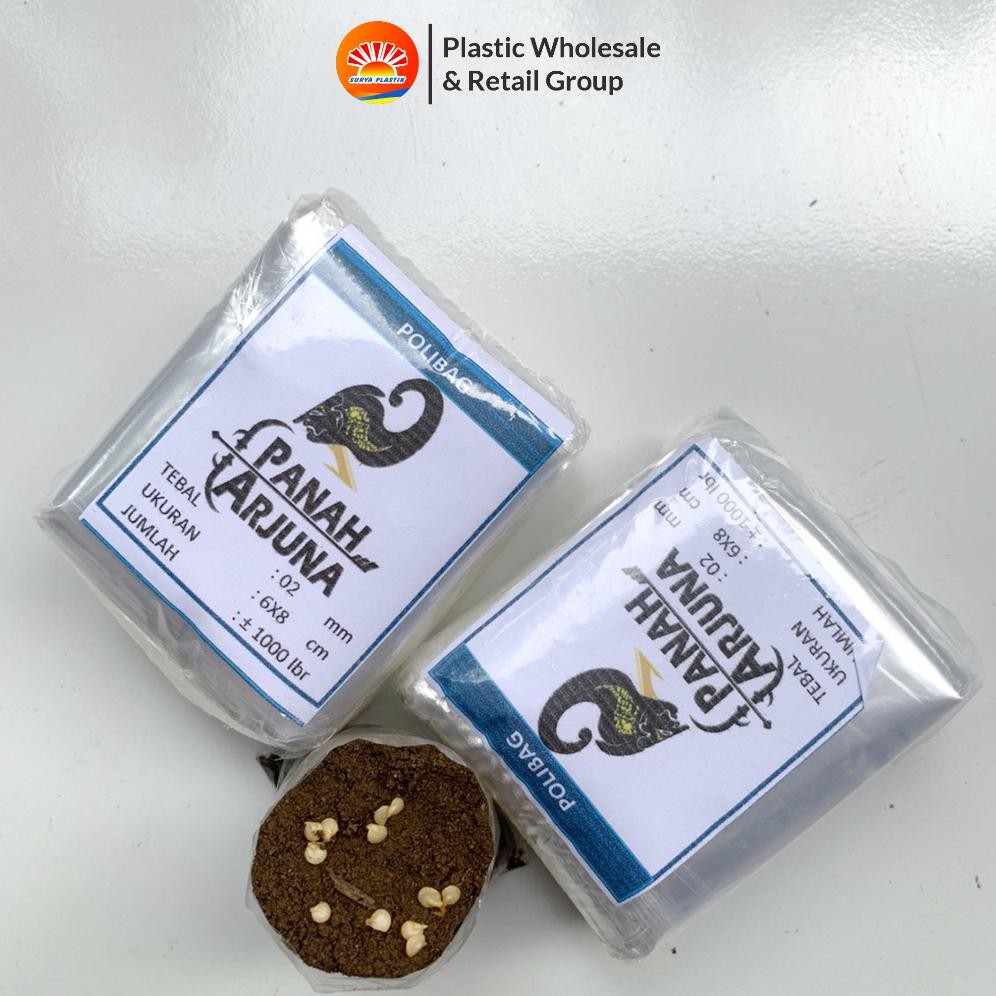 Polybag Semai 6X7 Plastik Semai/Polybag Benih 1Ikat= 1000Pcs Polybag Cabai Diskon