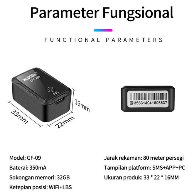 Gf09 Gps Mobil / Gps Motor Mini Gps Tracker Gsm Recording Voice Gf09