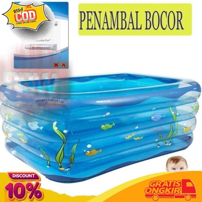 

Flash Sale Lem Penambal Kolam Renang Kasur Angin Perahu Karet Merek Random
