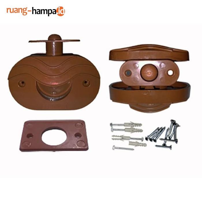 Baru Kunci Bulat Pintu Kamar Mandi Pvc Coklat / Kunci Slot Pvc Pintu Kamar Mandi