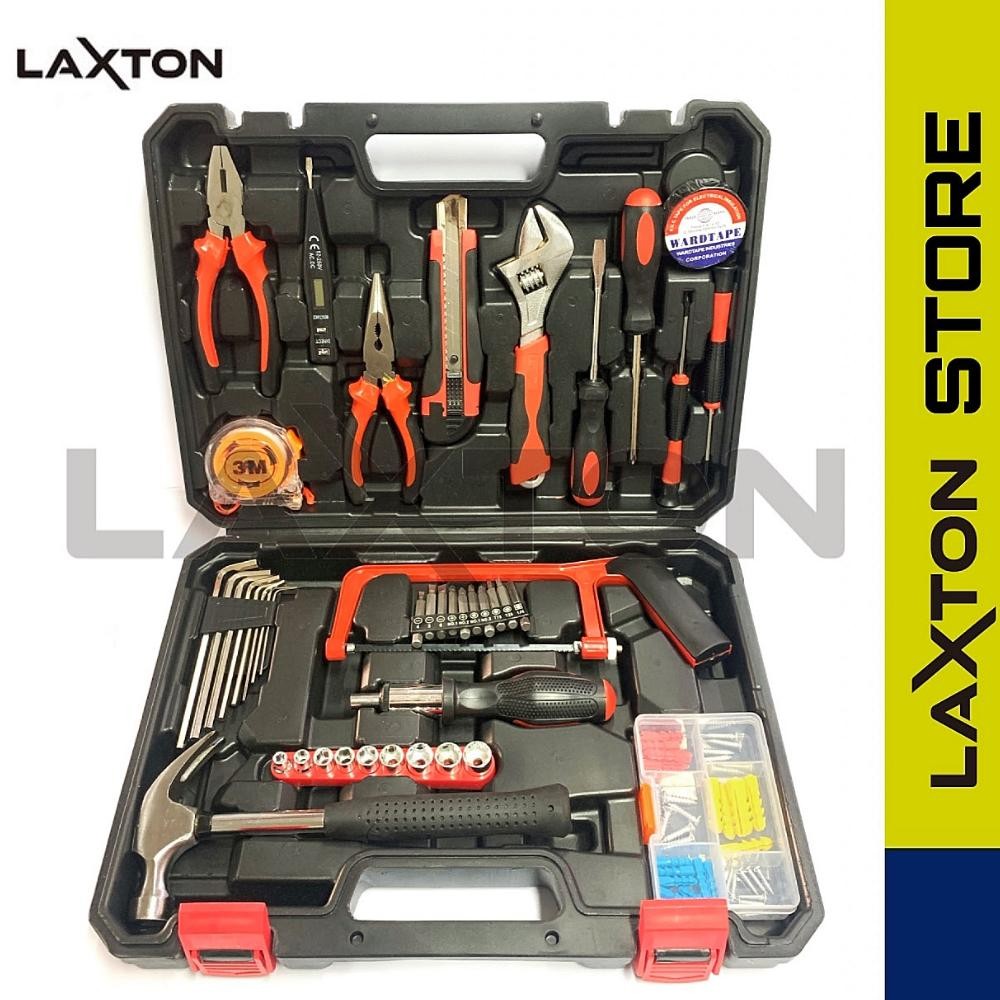 laxton toolset toolkit toolbox alat tukang perkakas l03-100 murah laris