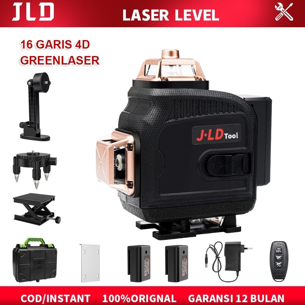 jld laser level 4d line laser level  16-line laser level green laser tripod horizontal vertikal 360 