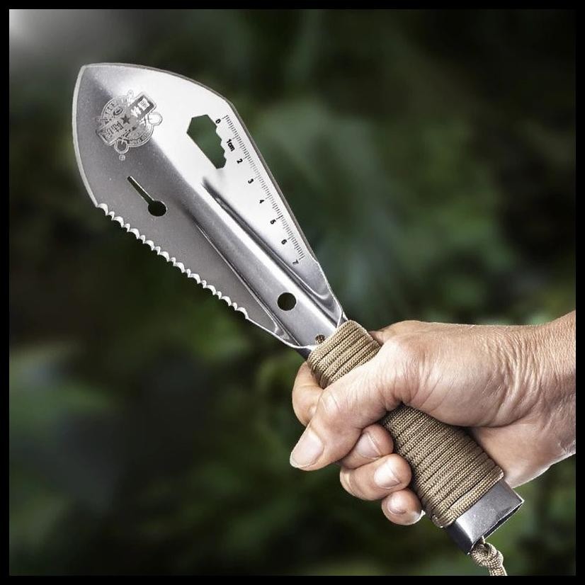 SEKOP MULTIFUNGSI TACTICAL SELF DEFENSE BUSHCRAFT SURVIVAL TOOLS