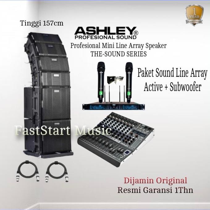 Terlaris Paket Sound System Line Array Aktif 4 Pcs Ashley The Sound Subwoofer 2