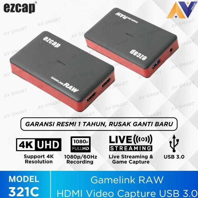 Ezcap321C / Ezcap 321C Hdmi Capture Gamelink Raw Support 4K Ezcap New Stok