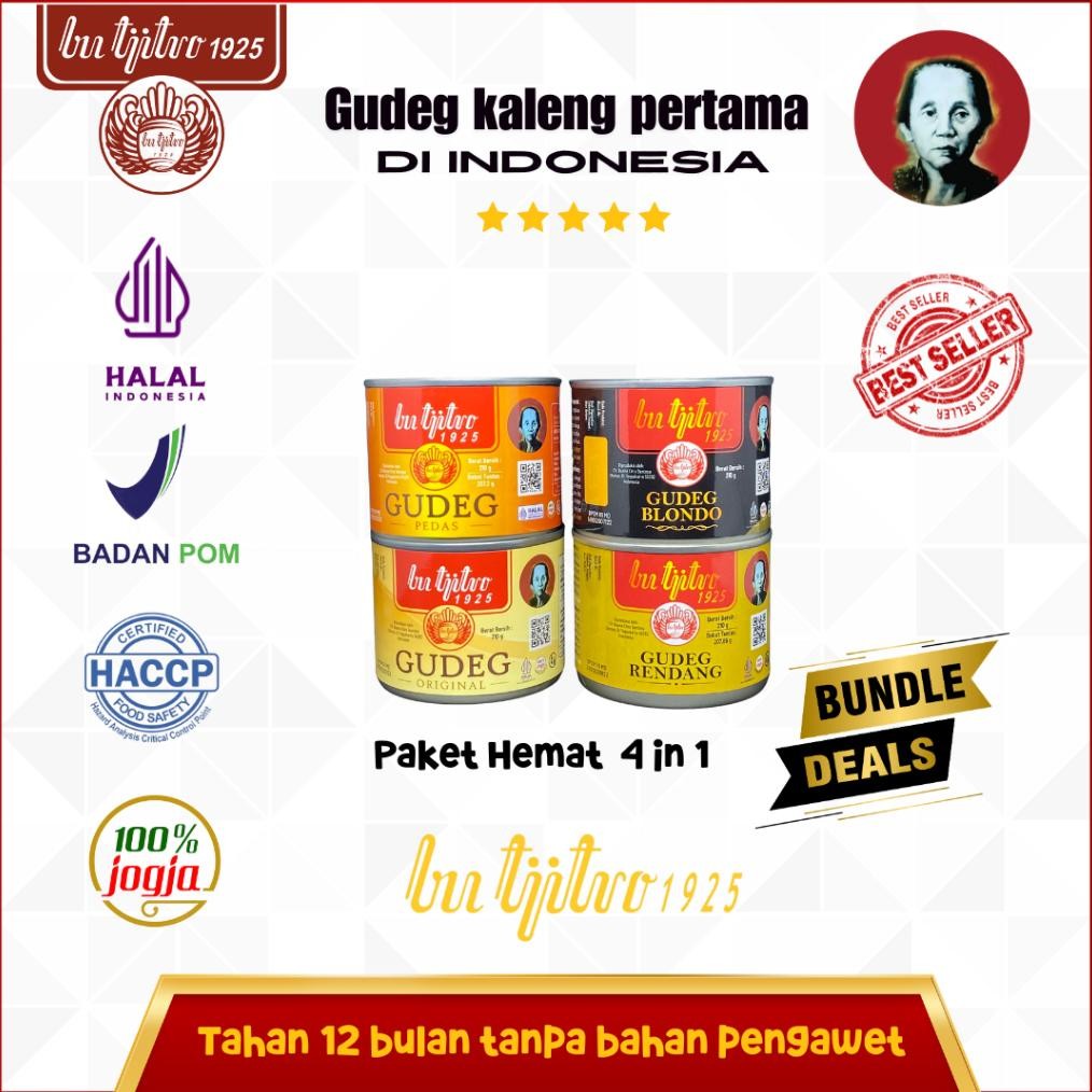 

TERMURAH Bu Tjitro 1925 PAHE 4 in 1 Paket Hemat/gudeg kaleng/gudeg jogja Siap kirim