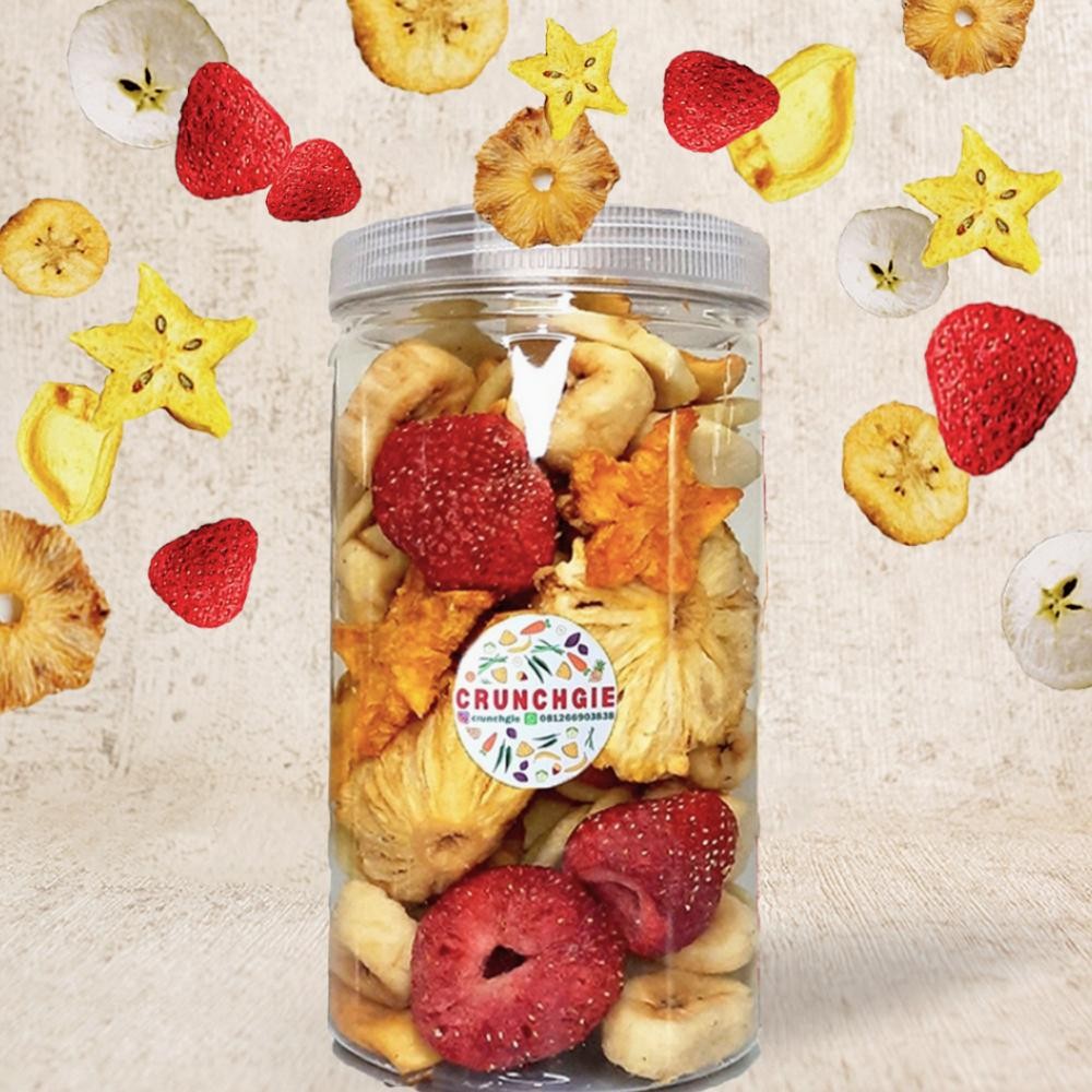 

READY STOK Buah Toples 1L | Buah Kering | Snack Buah Sayur | Keripik Buah | Snack Diet | Keripik Strawberry Korea | Tin Kering | Durian Freeze Dried | Kripik Buah Crunchgie Siap kirim