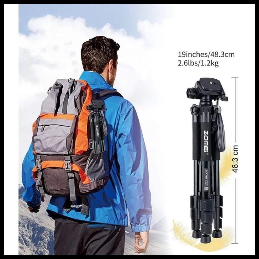 Ready Tripod Zomei Q111 Original, Bonus : Holder Hp 360 Ukuran Besar, Garansi 12 Bulan Zomei Q188 Pr