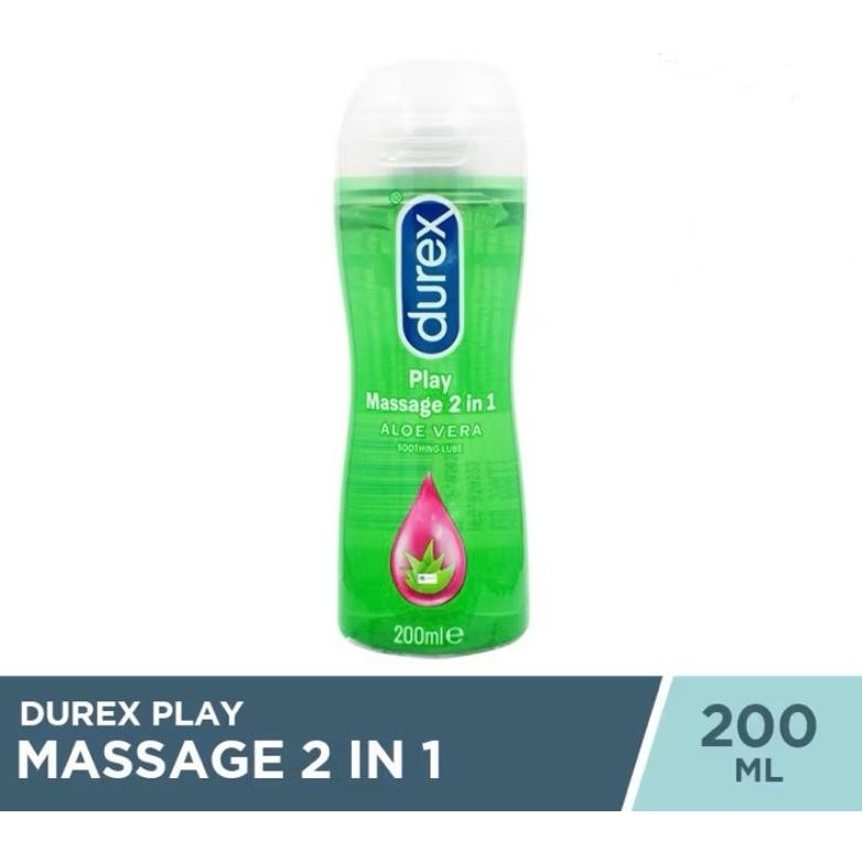 Durex Play Massage 2In1 Aloe Vera Pelumas Gel Soothing Lube 200 Ml