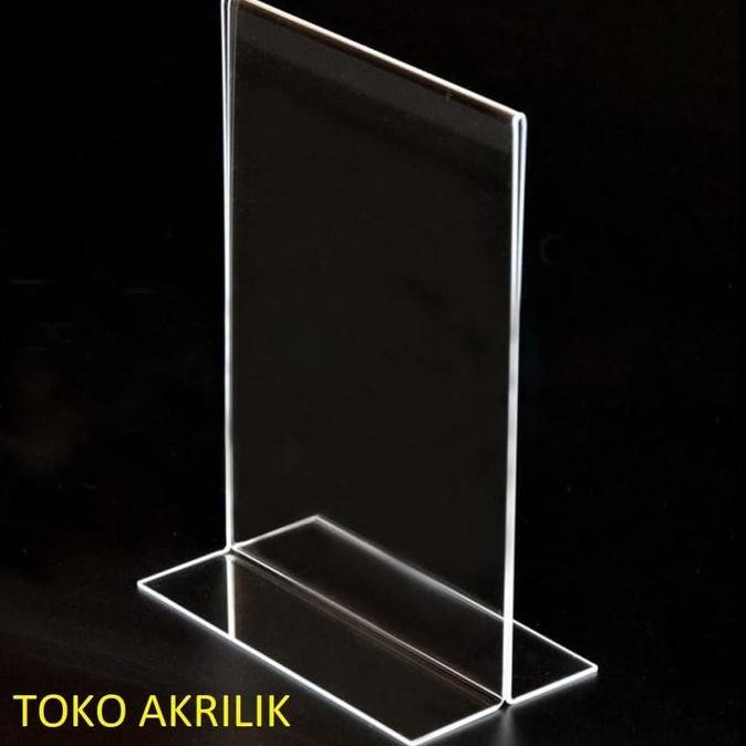 

redi Akrilik Menu / Nomor Meja / Tent Holder Akrilik / acrylic Ukuran 1/3F
